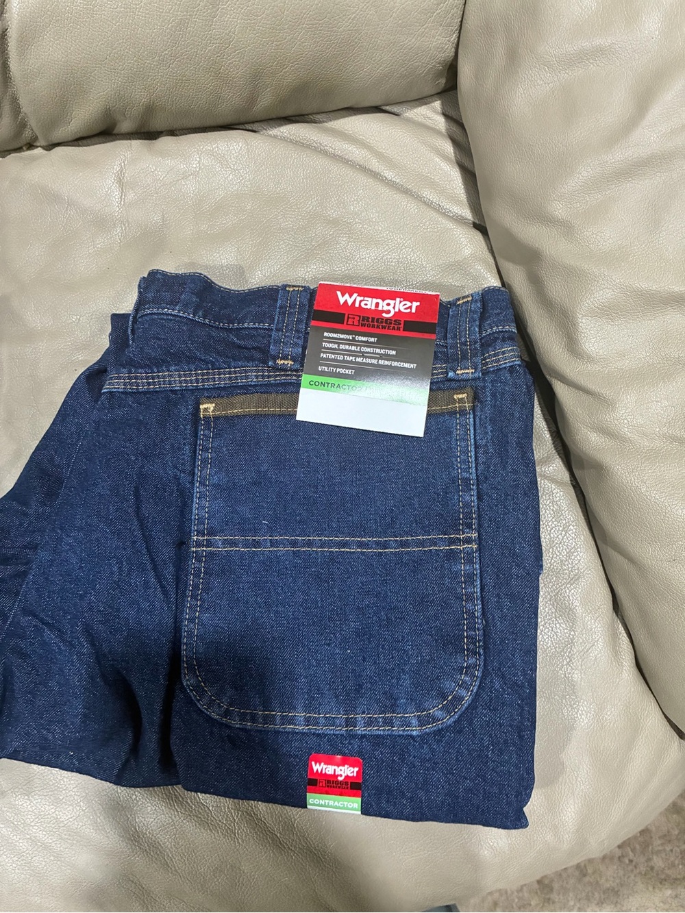 Wrangler Riggs workwear Men’s Dark Blue Denim Jeans